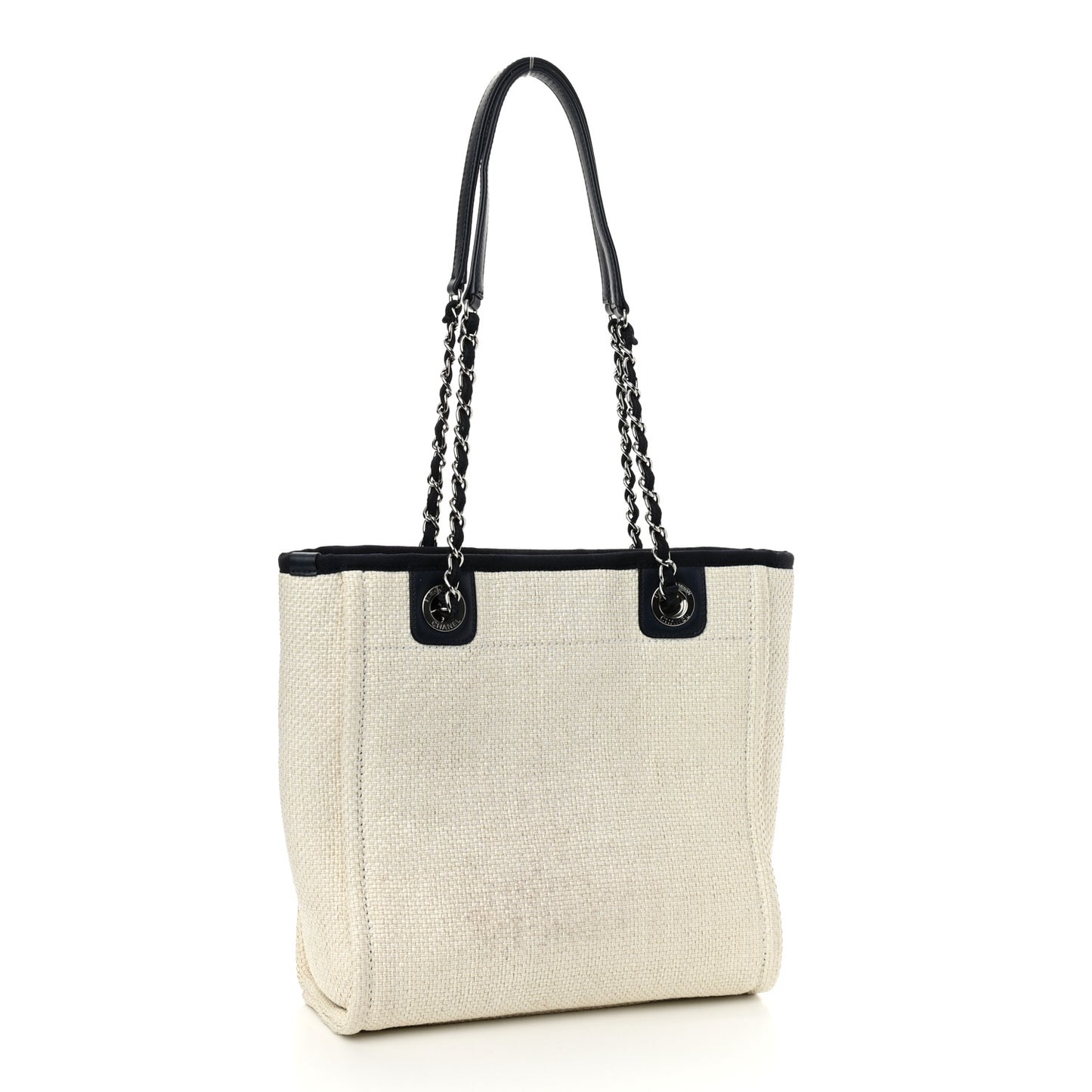Mixed Fibers Mini Deauville Tote White