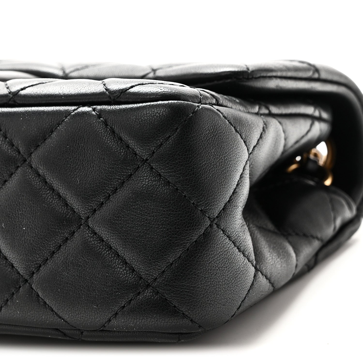 Chanel Lambskin Quilted Mini Rectangular Pearl Crush Flap Black 10 of 10
