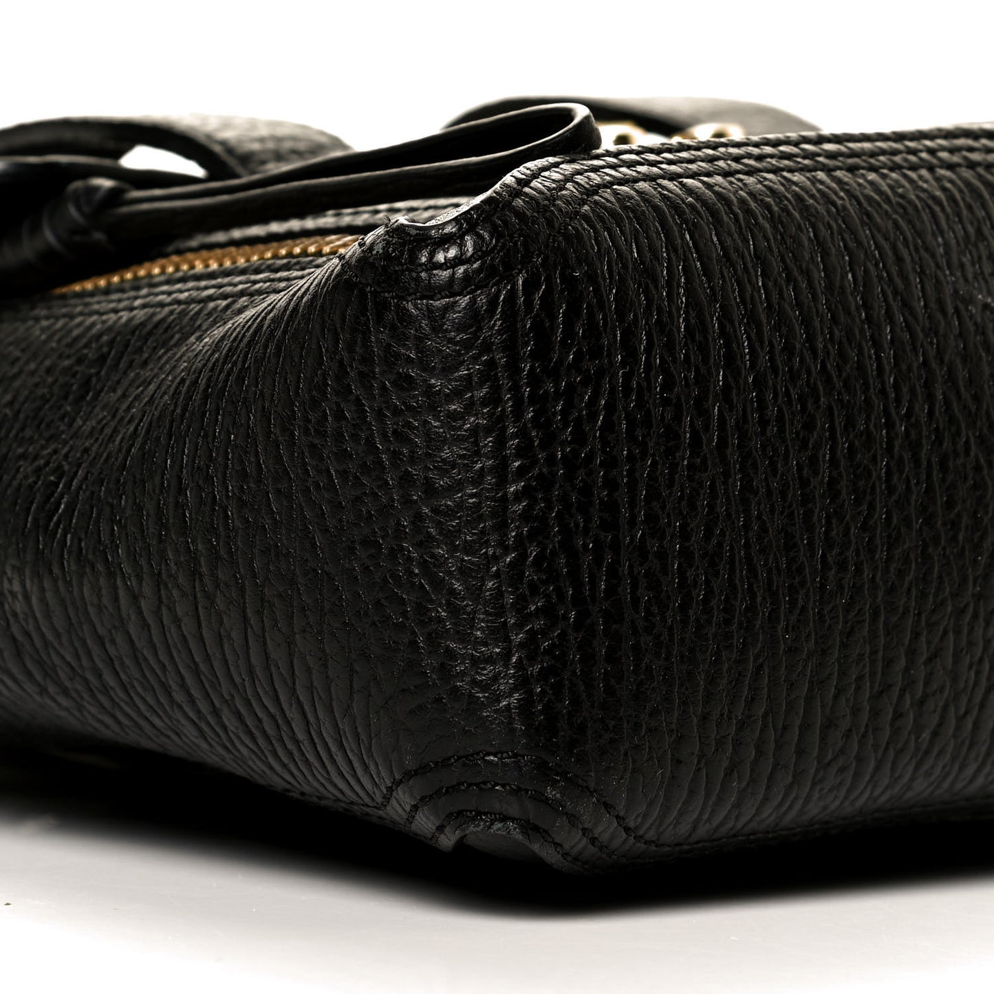 Textured Calfskin Mini Pashli Satchel Black