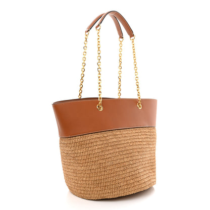 Celine Raffia Calfskin Medium Tan 3 of 11