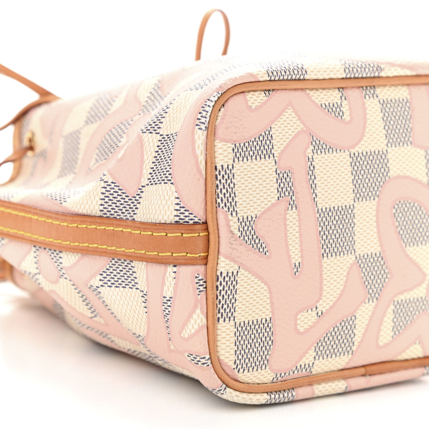 Louis Vuitton Damier Azur Tahitienne Nano Noe Rose Ballerine 8 of 10