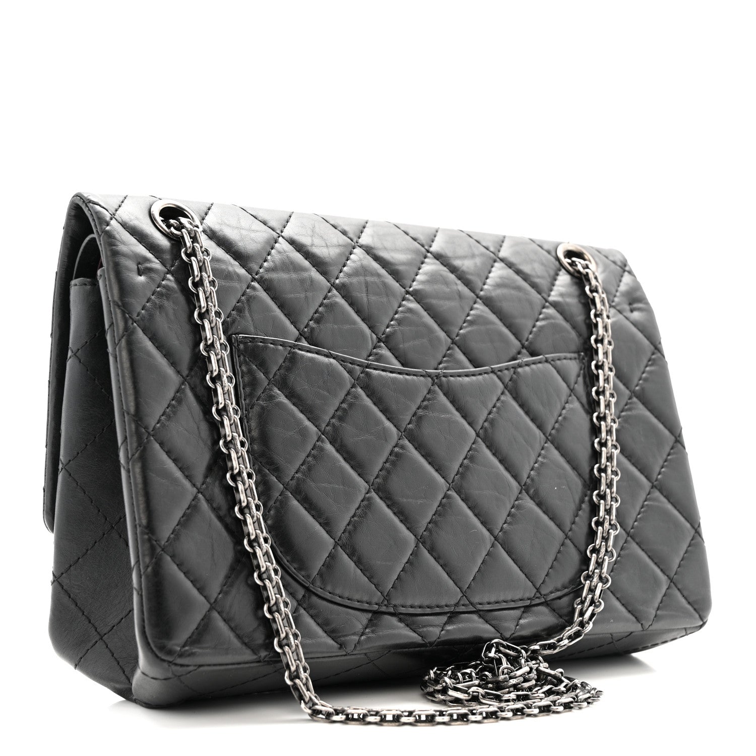 Chanel Aged Calfskin Quilted 2.55 Reissue 226 Flap Black 3 of 12