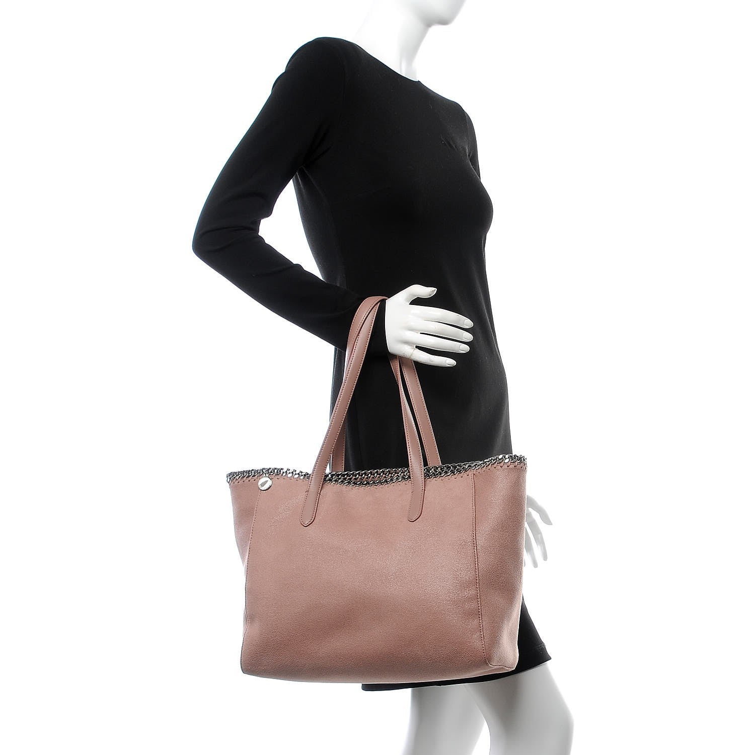 Stella McCartney Shaggy Deer Falabella East West Shopper Tote Pink 2 of 7