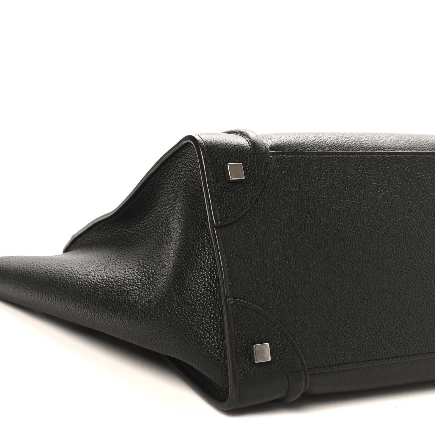 Celine Drummed Calfskin Mini Luggage Black 9 of 10