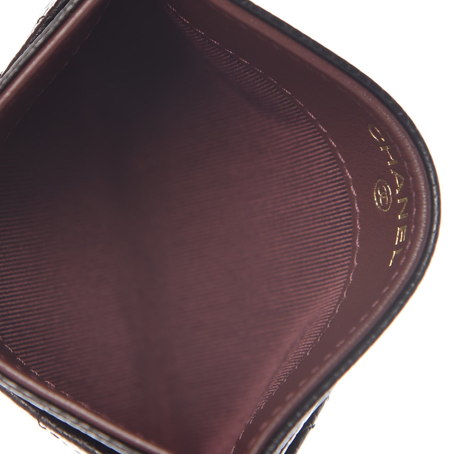 Caviar Quilted Card Holder Black