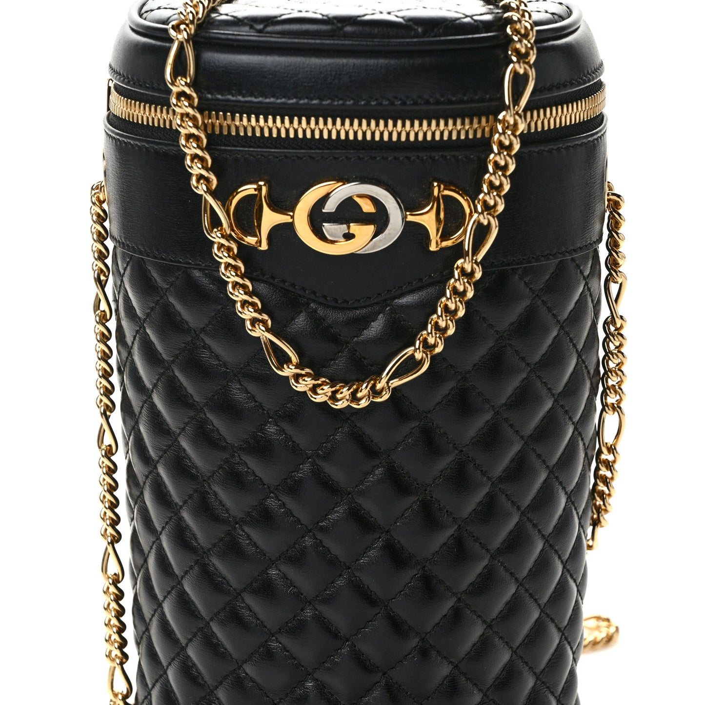Calfskin Trapuntata Zumi Belt Bag Black