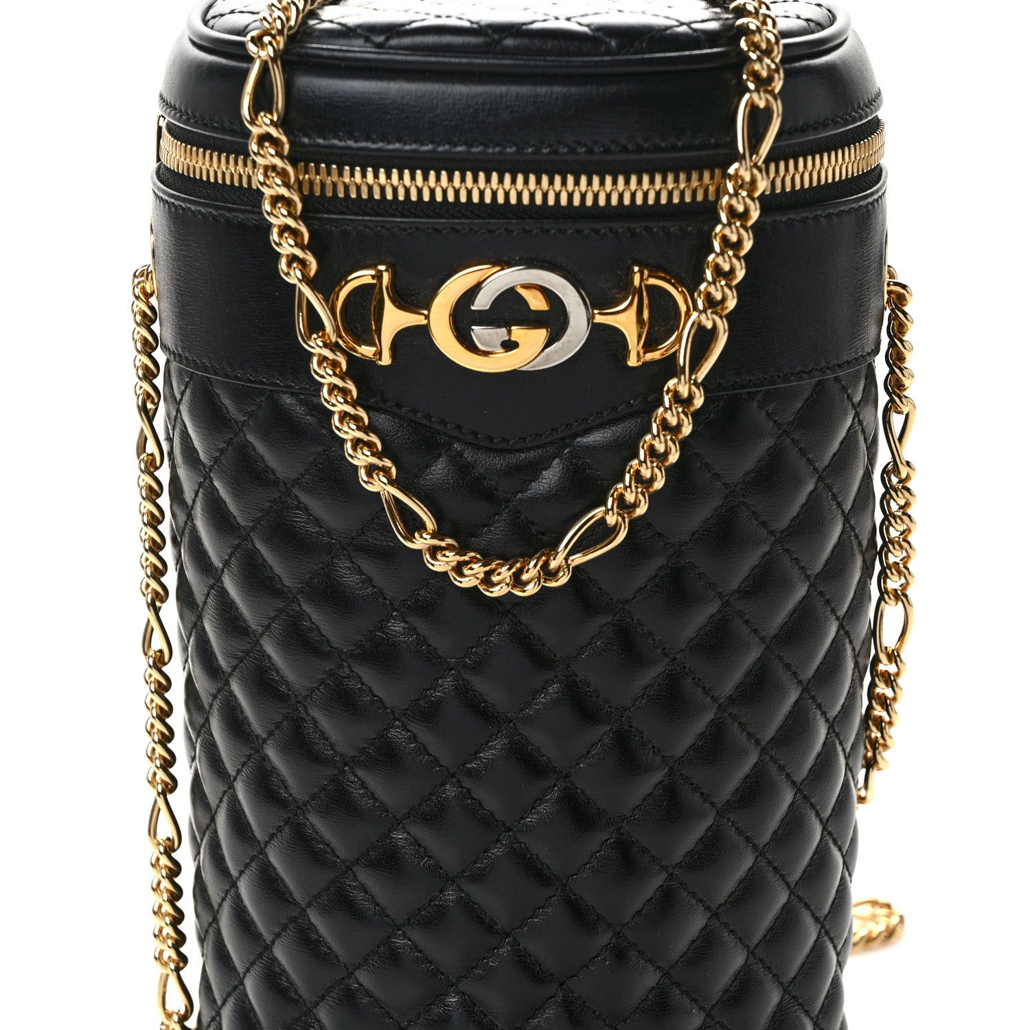 Gucci Calfskin Trapuntata Zumi Belt Bag Black 8 of 13