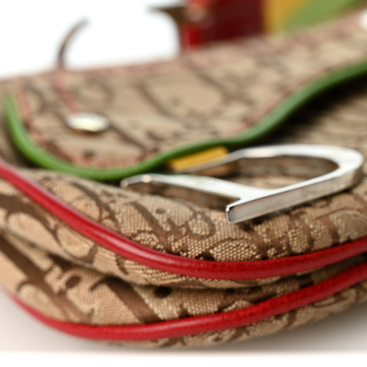 Monogram Rasta Double Saddle Beige
