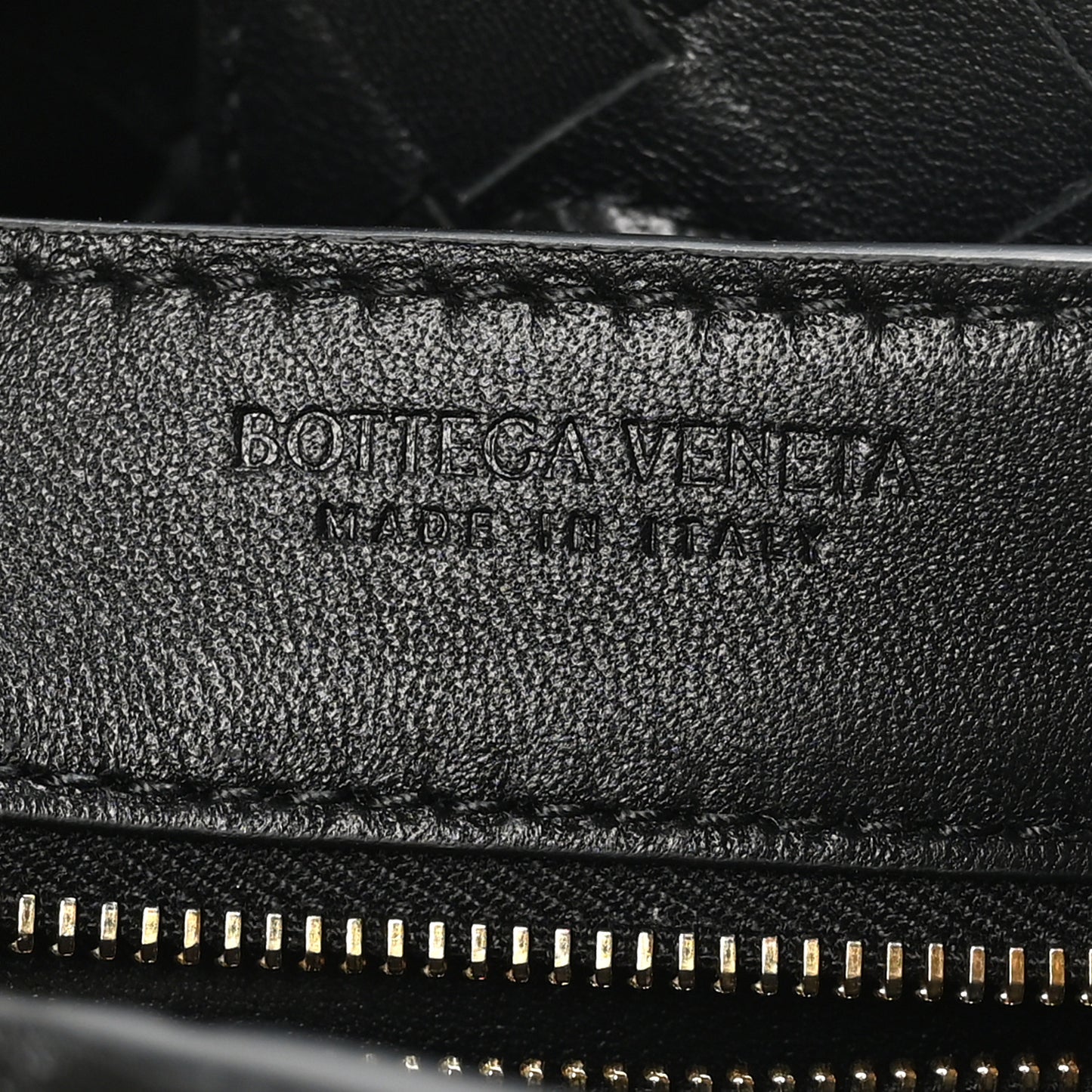 Nappa Intrecciato Small Andiamo Shoulder Bag Black