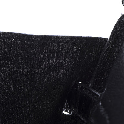 Hermes Shiny Niloticus Crocodile Birkin 25 Black 26 of 37