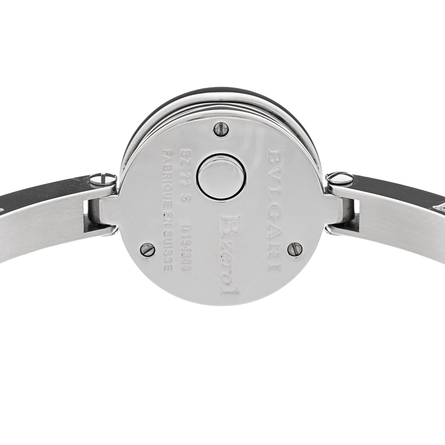 Bulgari Stainless Steel Diamond Bezel 22mm B.Zero1 Quartz Watch White 4 of 4