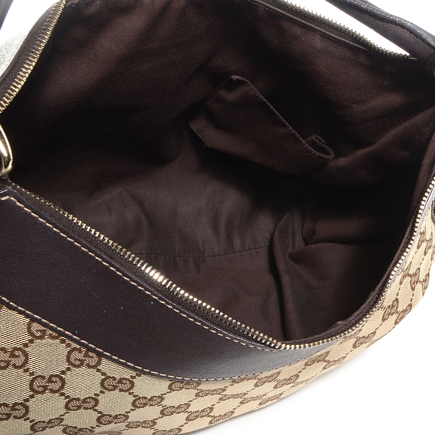 Gucci Monogram D Gold Large Hobo Brown 5 of 7