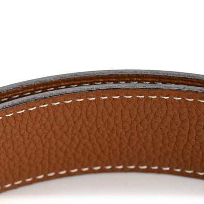 Hermes 135 Togo 32mm H Belt 95 38 Black Gold 7 of 10
