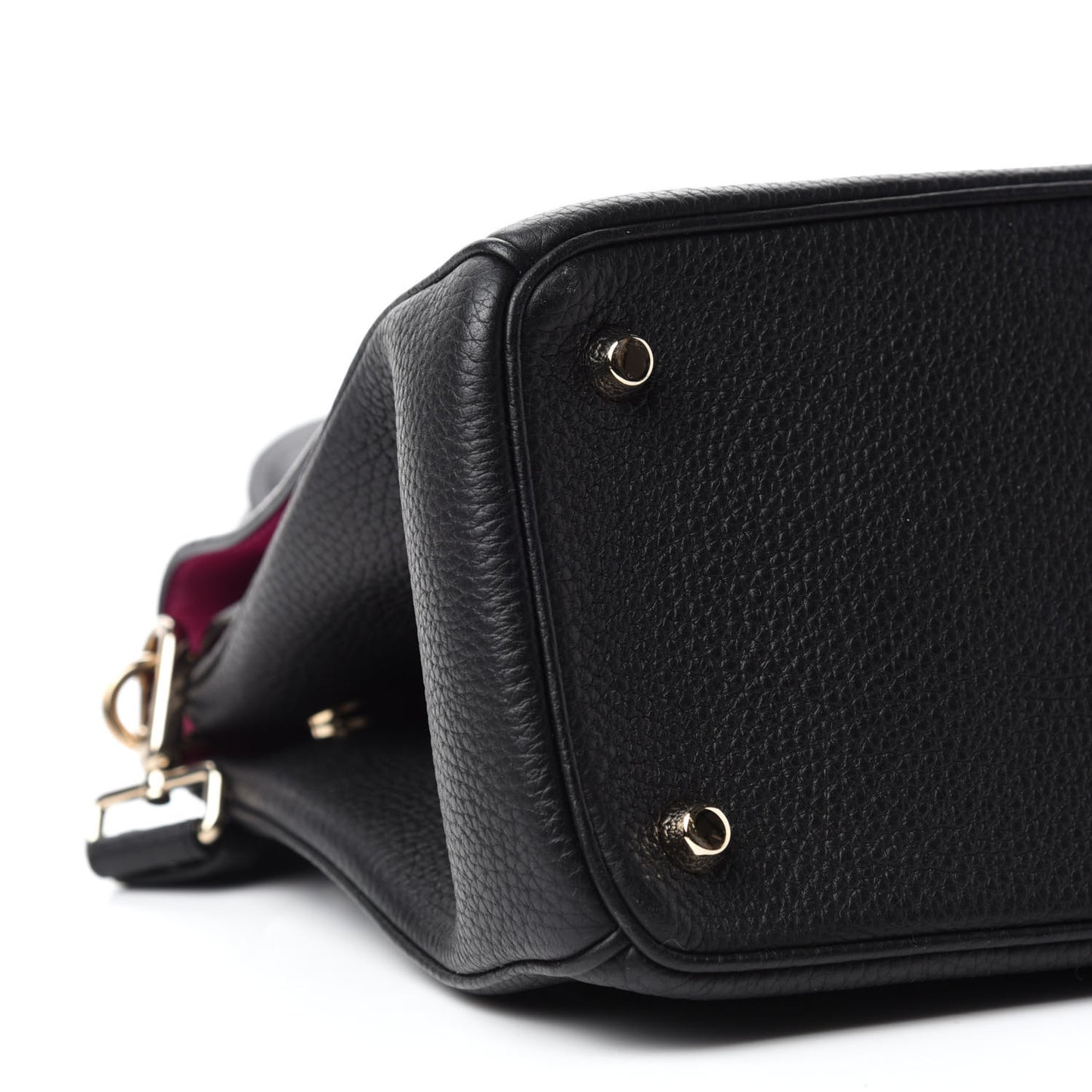 Bullcalf Small Be Dior Flap Black Fraise