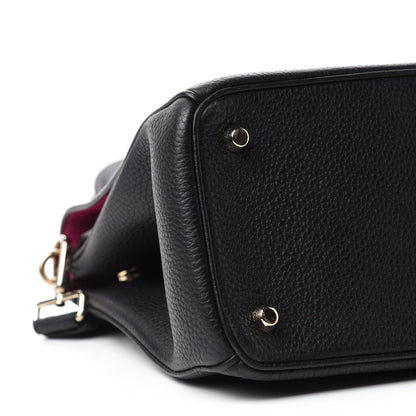 Christian Dior Bullcalf Small Be Dior Flap Black Fraise 6 of 9