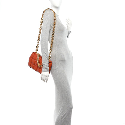 Bottega Veneta Lambskin Maxi Intreccio Padded Chain Cassette Crossbody Bag Clay 2 of 12