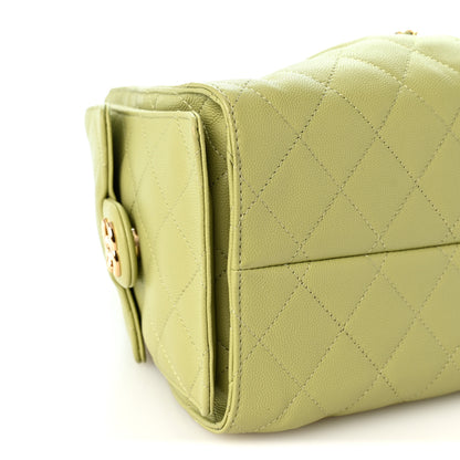 Chanel Caviar Quilted Small Chanel 25 Handbag Green 8 of 9