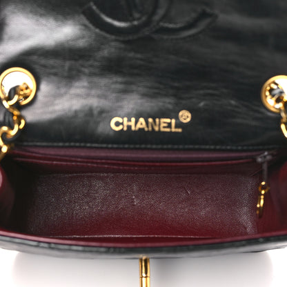 Chanel Lambskin Quilted Mini Square Flap Bag Black 5 of 10