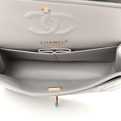 Chanel Caviar Quilted Small Double Flap Grey 5 of 11