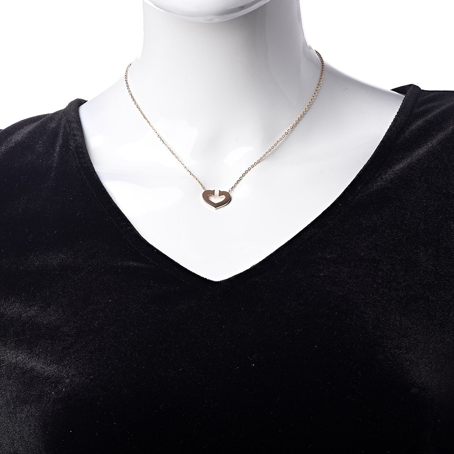 Cartier 18K Pink Gold Medium Hearts and Symbols Necklace 2 of 7