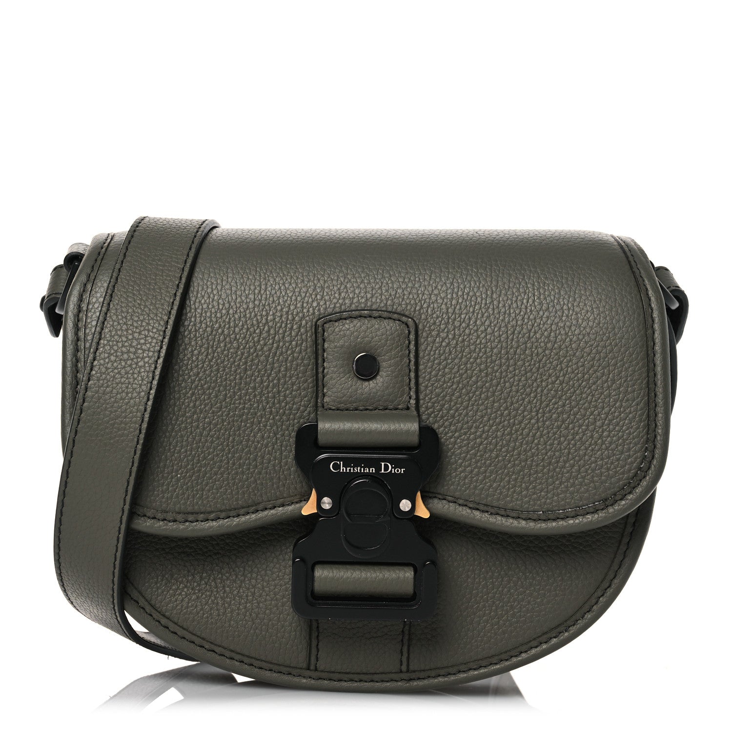 Christian Dior Grained Calfskin Mini Gallop Bag With Strap Green 1 of 13