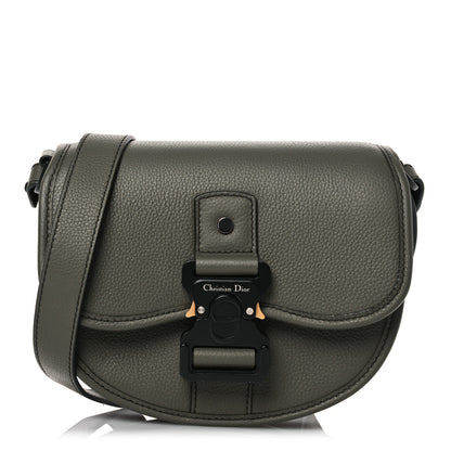 Christian Dior Grained Calfskin Mini Gallop Bag With Strap Green 1 of 13