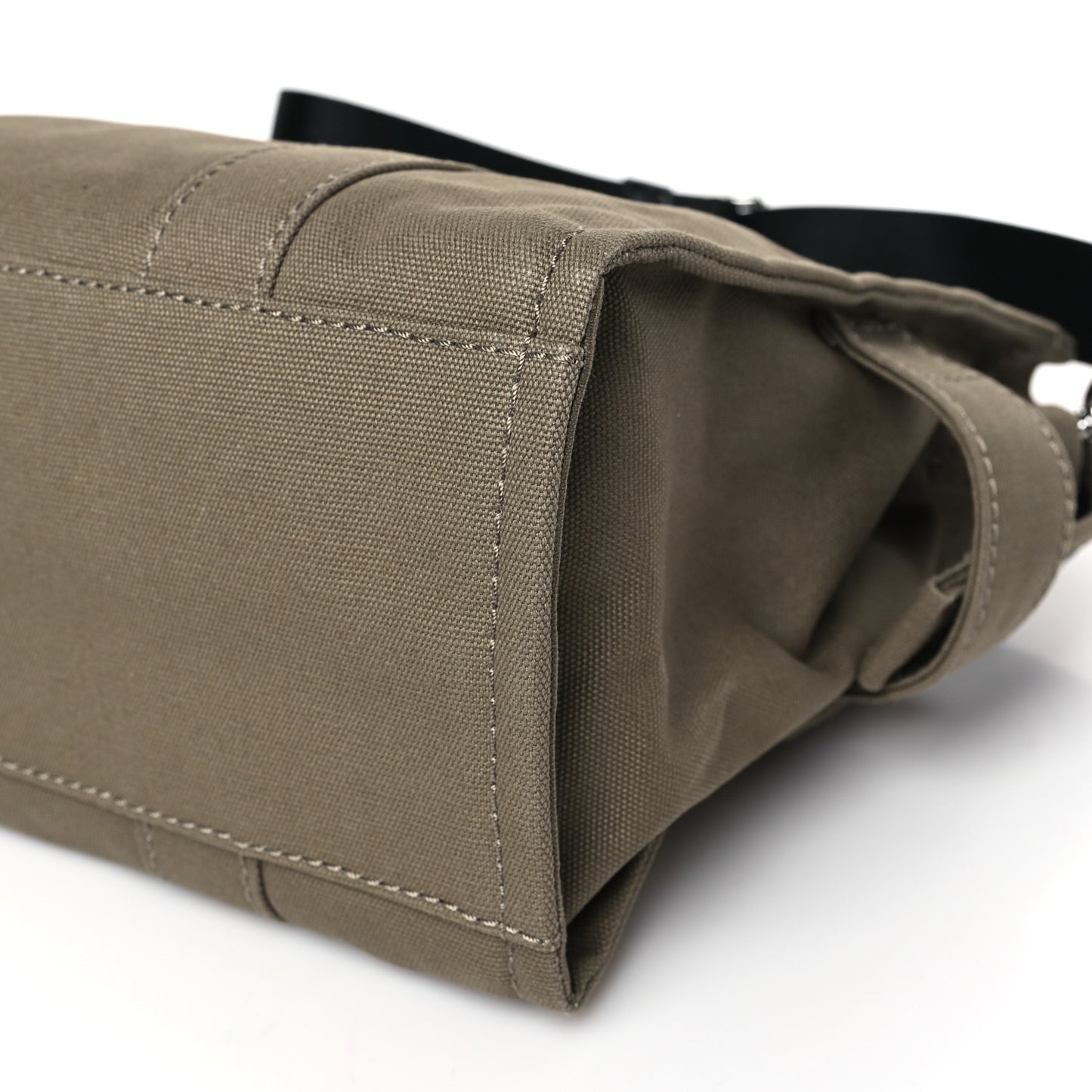 Cotton Canvas Medium The Traveler Tote Bag Slate Green