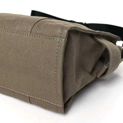 Marc Jacobs Cotton Canvas Medium The Traveler Tote Bag Slate Green 8 of 8