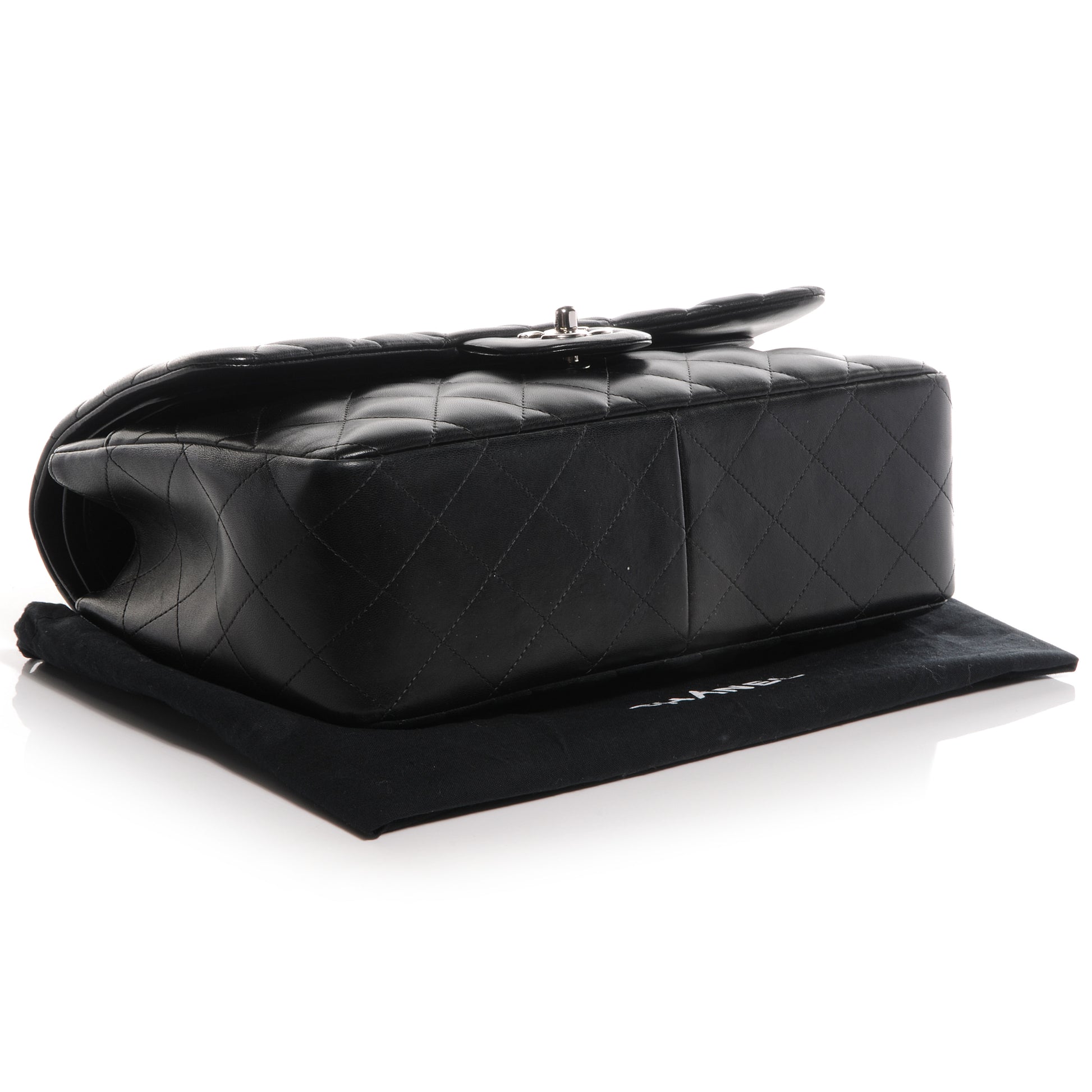 Chanel Lambskin Jumbo Double Flap Black 4 of 7