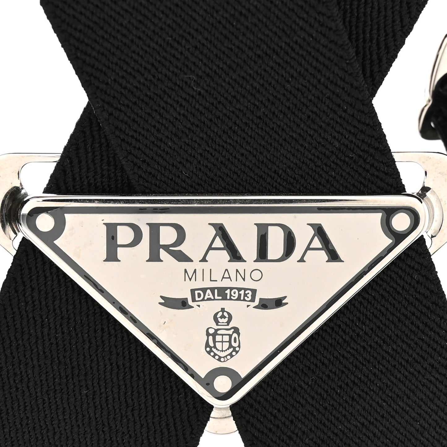 Woven Re-Nylon Triangle Suspenders Black