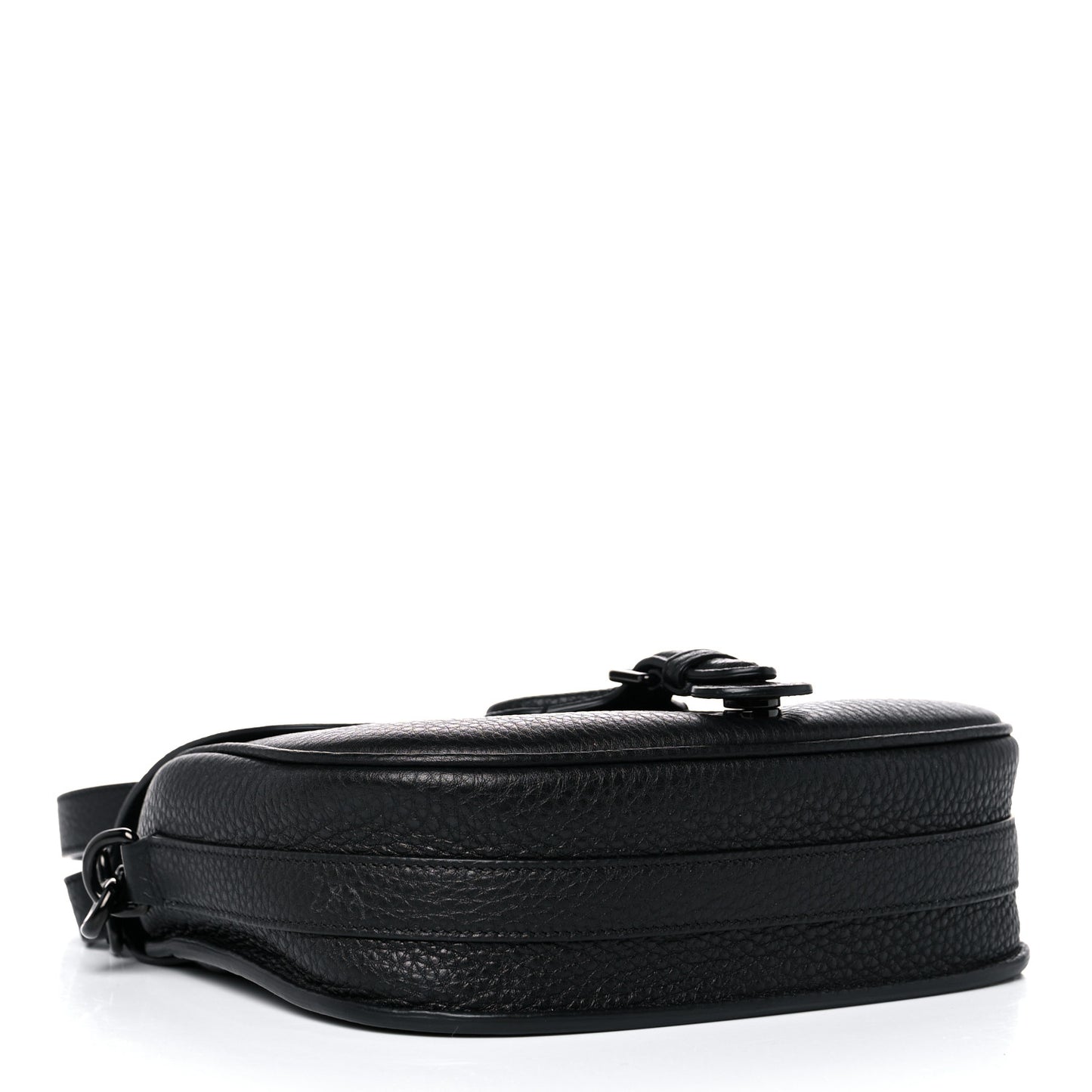 Grained Calfskin Medium Bobby Flap Black