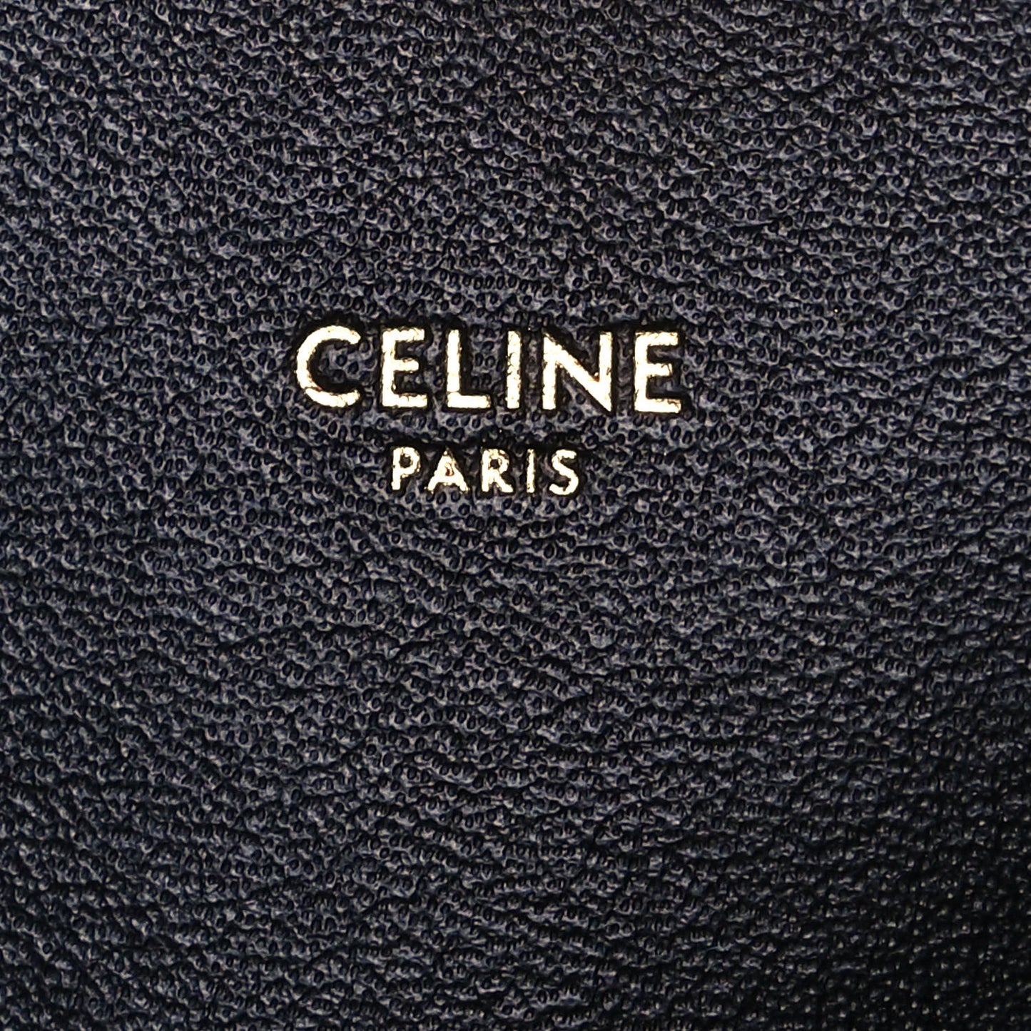 Shiny Calfskin Stripes Small C Bag Black