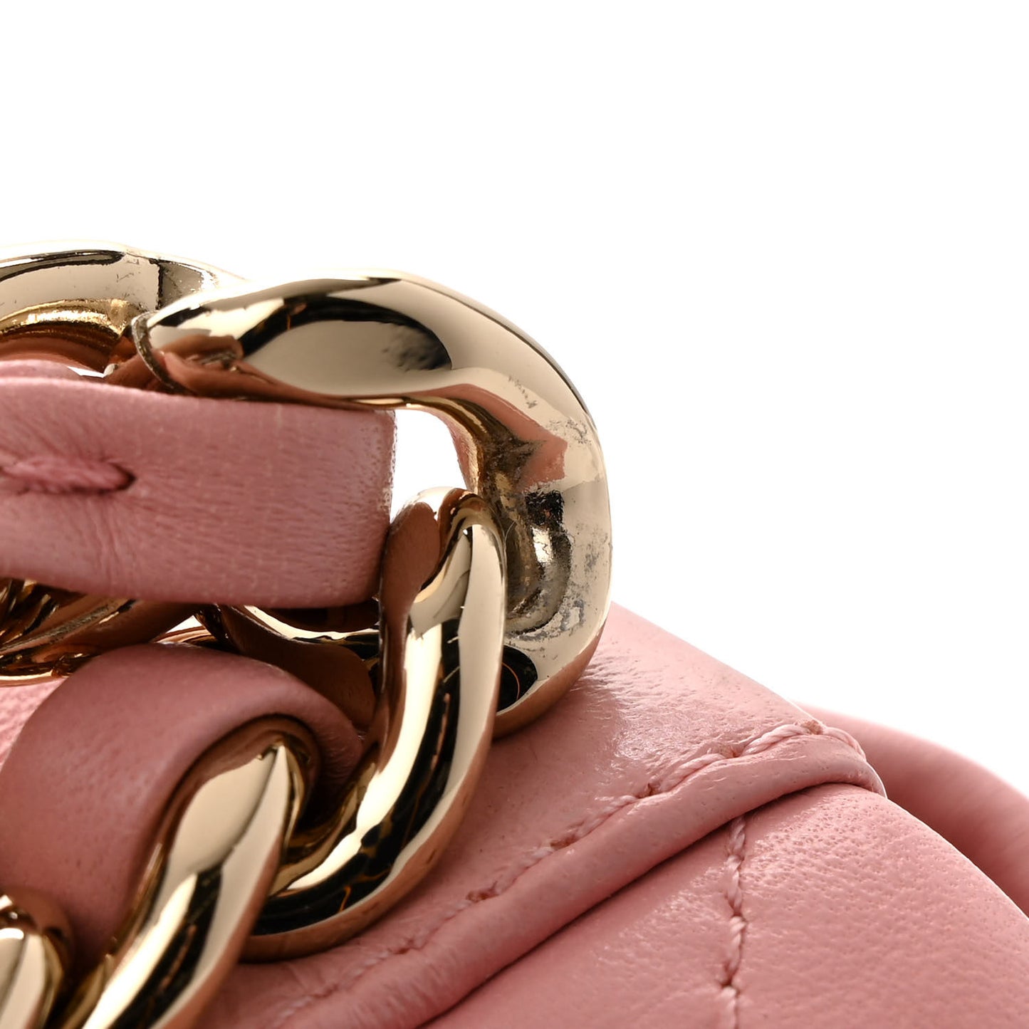 Lambskin Quilted Medium Chanel 19 Flap Light Pink