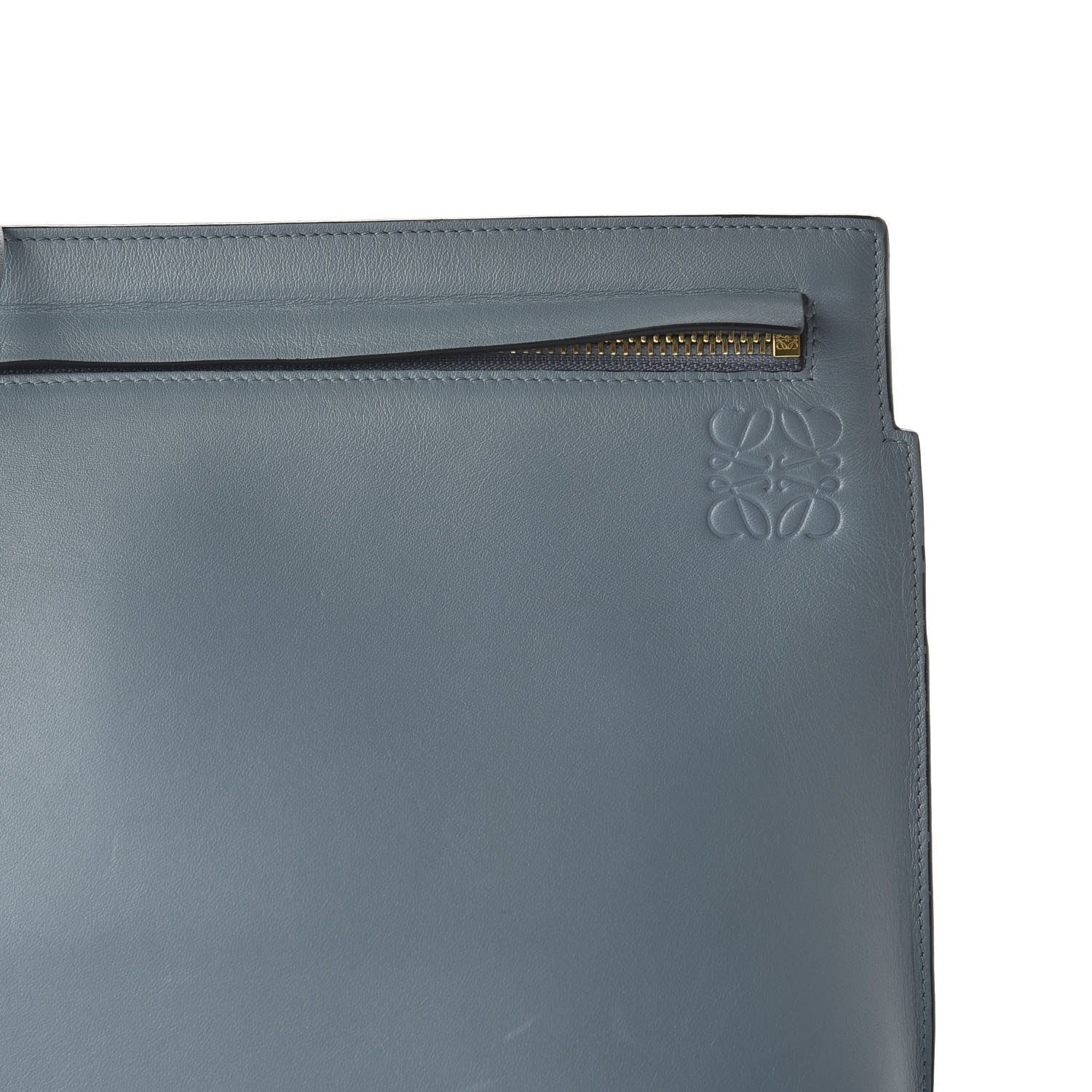 Loewe Calfskin T Pouch Bag Stone Blue 9 of 9