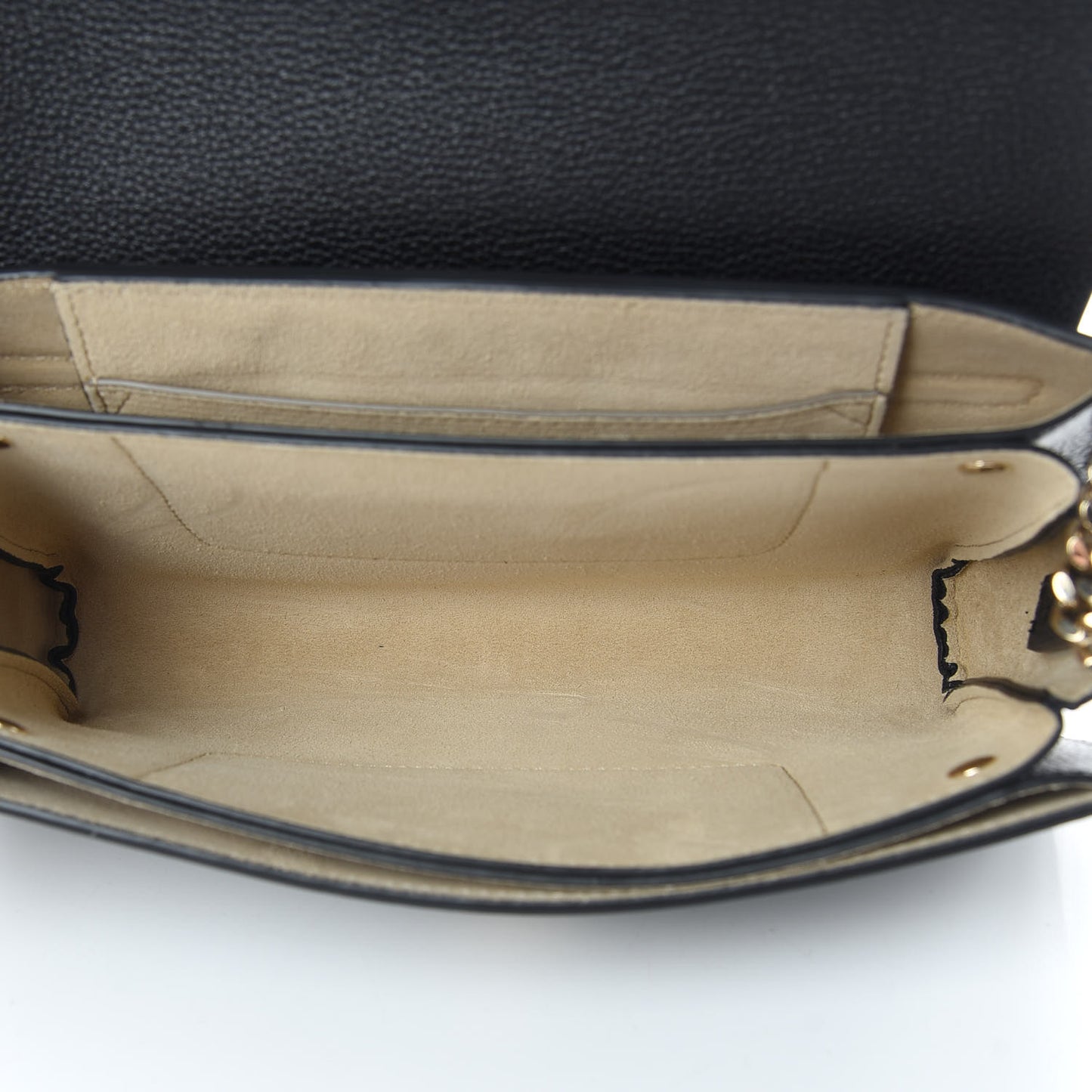 Calfskin Small Faye Shoulder Bag Black
