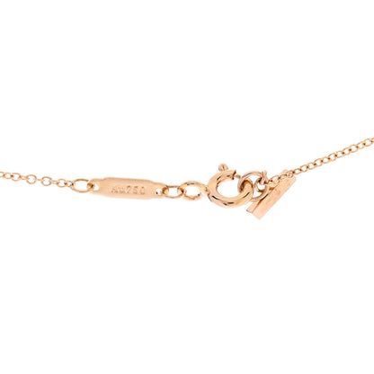 Tiffany 18K Rose Gold Small T Smile Pendant Necklace 5 of 5