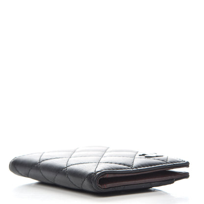 Chanel Lambskin Quilted Card Holder Wallet Black 4 of 7