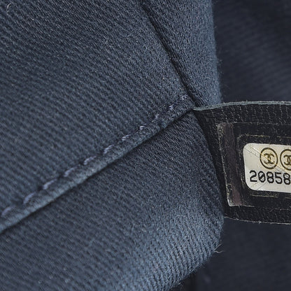 Chanel Denim Small Deauville Tote Dark Blue 8 of 8