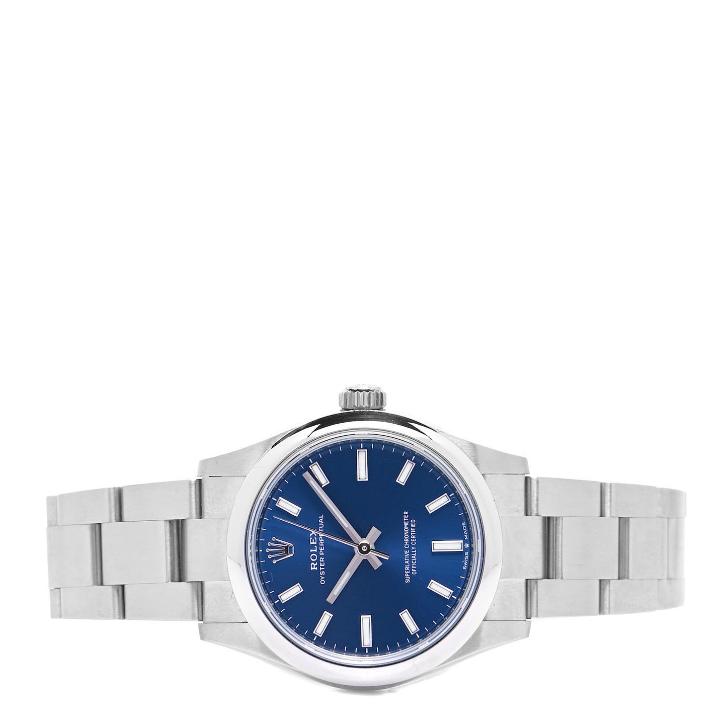 Stainless Steel 31mm Oyster Perpetual Watch Bright Blue 277200
