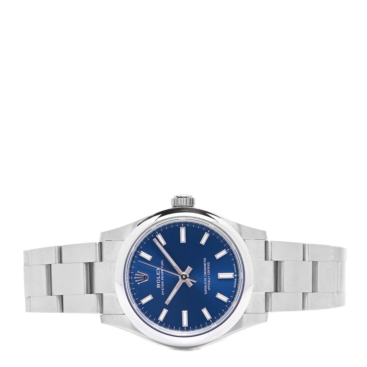 Rolex Stainless Steel 31mm Oyster Perpetual Watch Bright Blue 277200 2 of 6