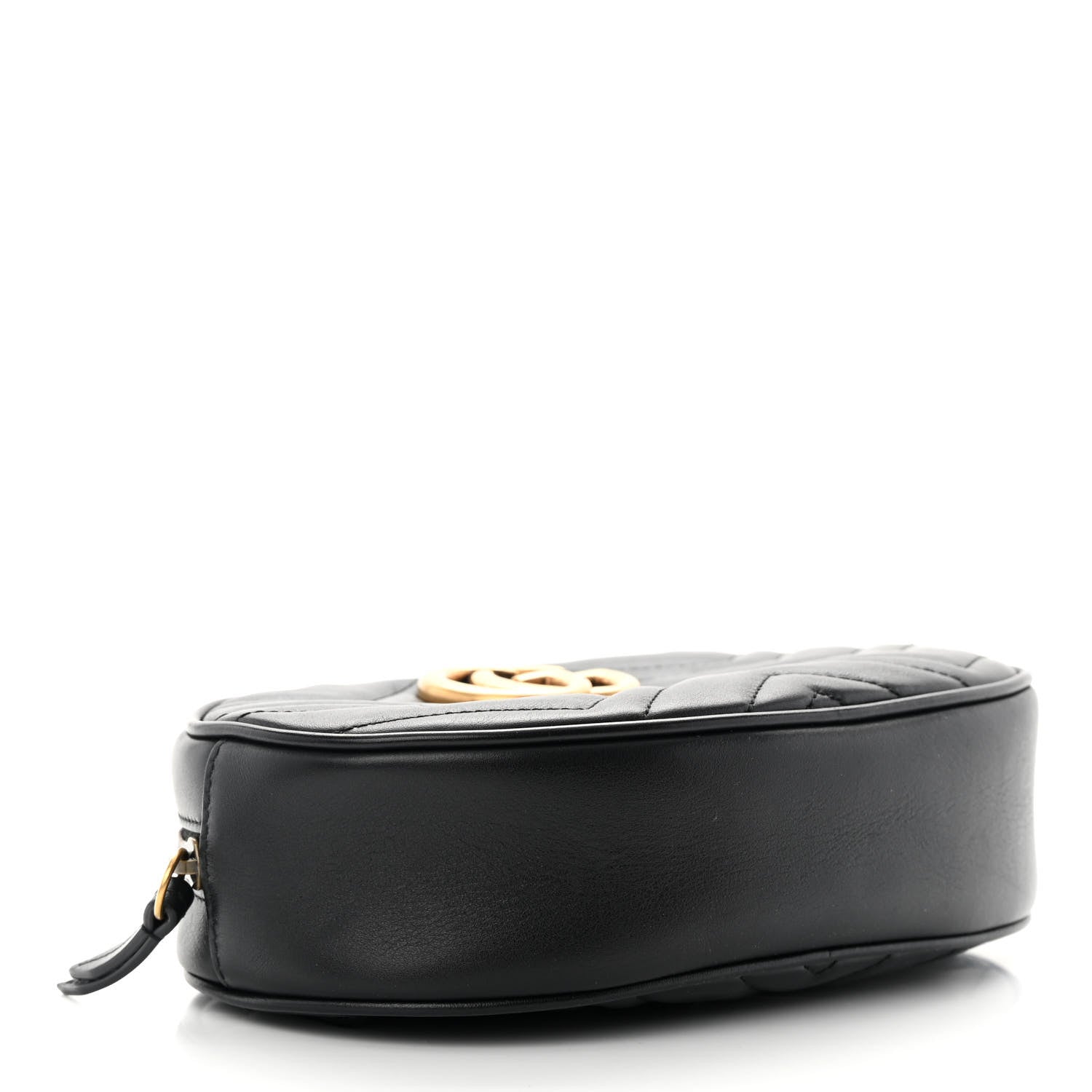 Gucci Calfskin Matelasse GG Marmont Belt Bag 95 38 Black 4 of 13