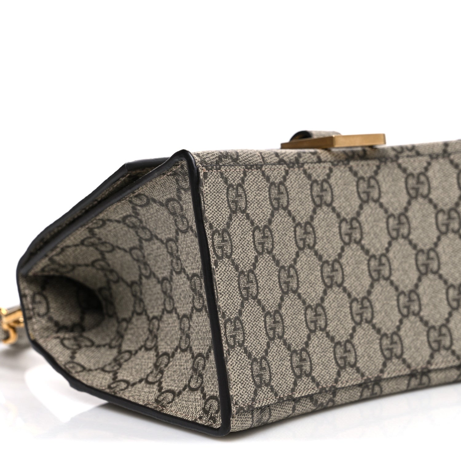 Balenciaga X GUCCI GG Supreme Monogram Small Hourglass Top Handle Bag Beige Ebony 9 of 10