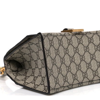 Balenciaga X GUCCI GG Supreme Monogram Small Hourglass Top Handle Bag Beige Ebony 9 of 10