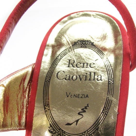 FASHIONPHILE RENECAOVILLASatinEmbroideredSlingbacks10 6 of 6