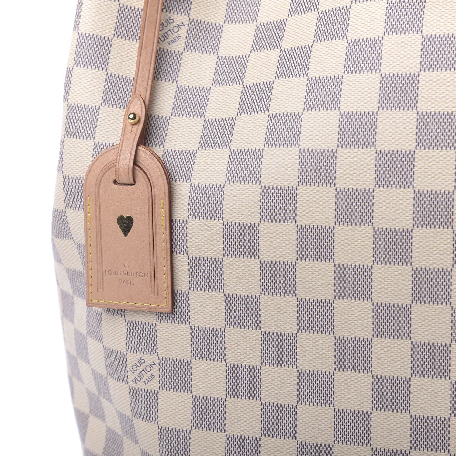 Louis Vuitton Damier Azur Graceful MM Rose Ballerine 10 of 10