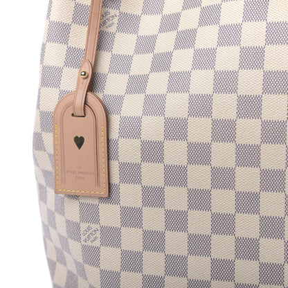 Louis Vuitton Damier Azur Graceful MM Rose Ballerine 10 of 10