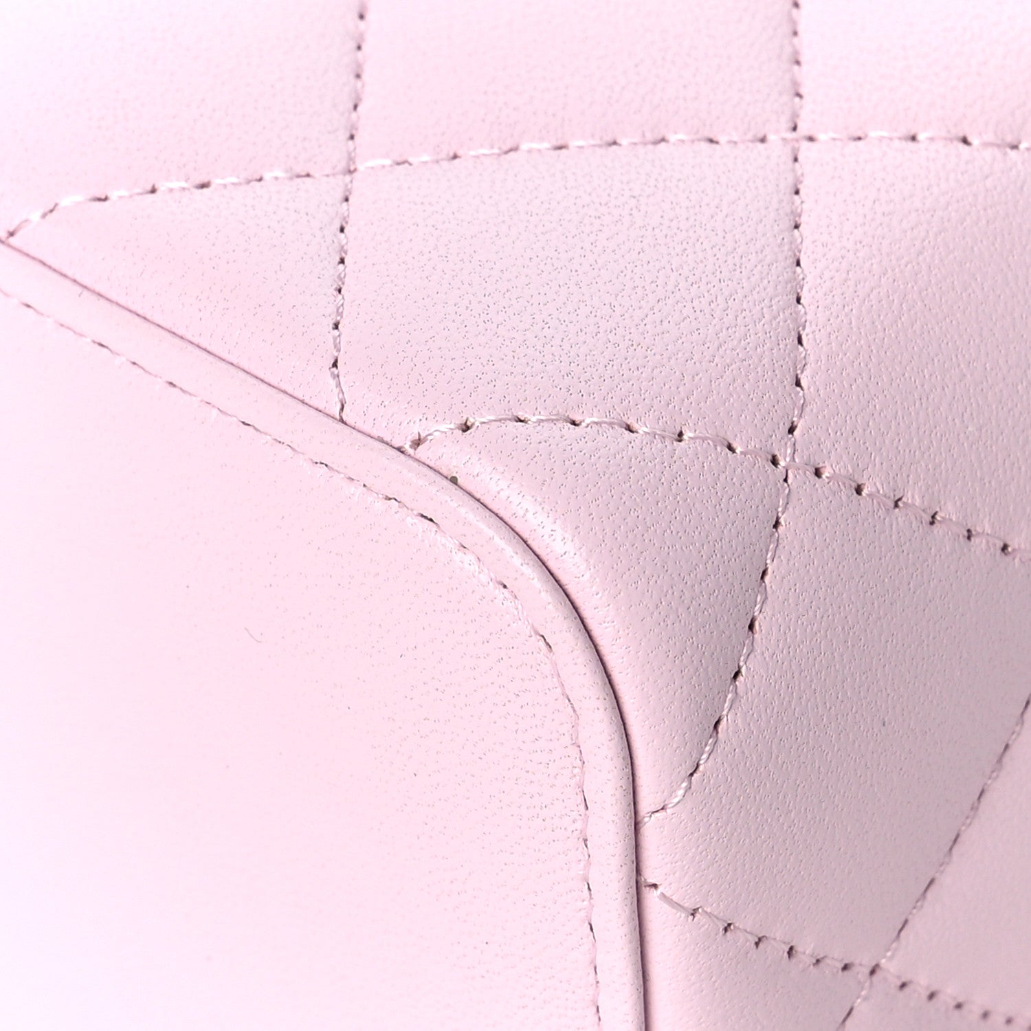 Chanel Lambskin Quilted Mini Top Handle Vanity Case With Chain Light Pink 10 of 11