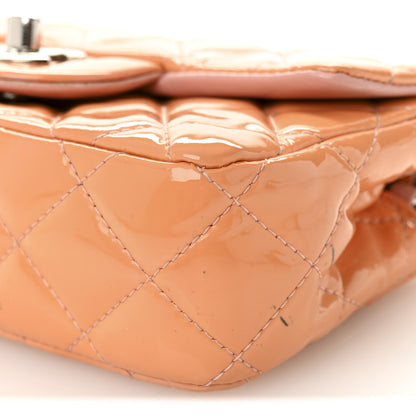 Chanel Patent Calfskin Quilted Extra Mini Rectangular Flap Pink 10 of 14