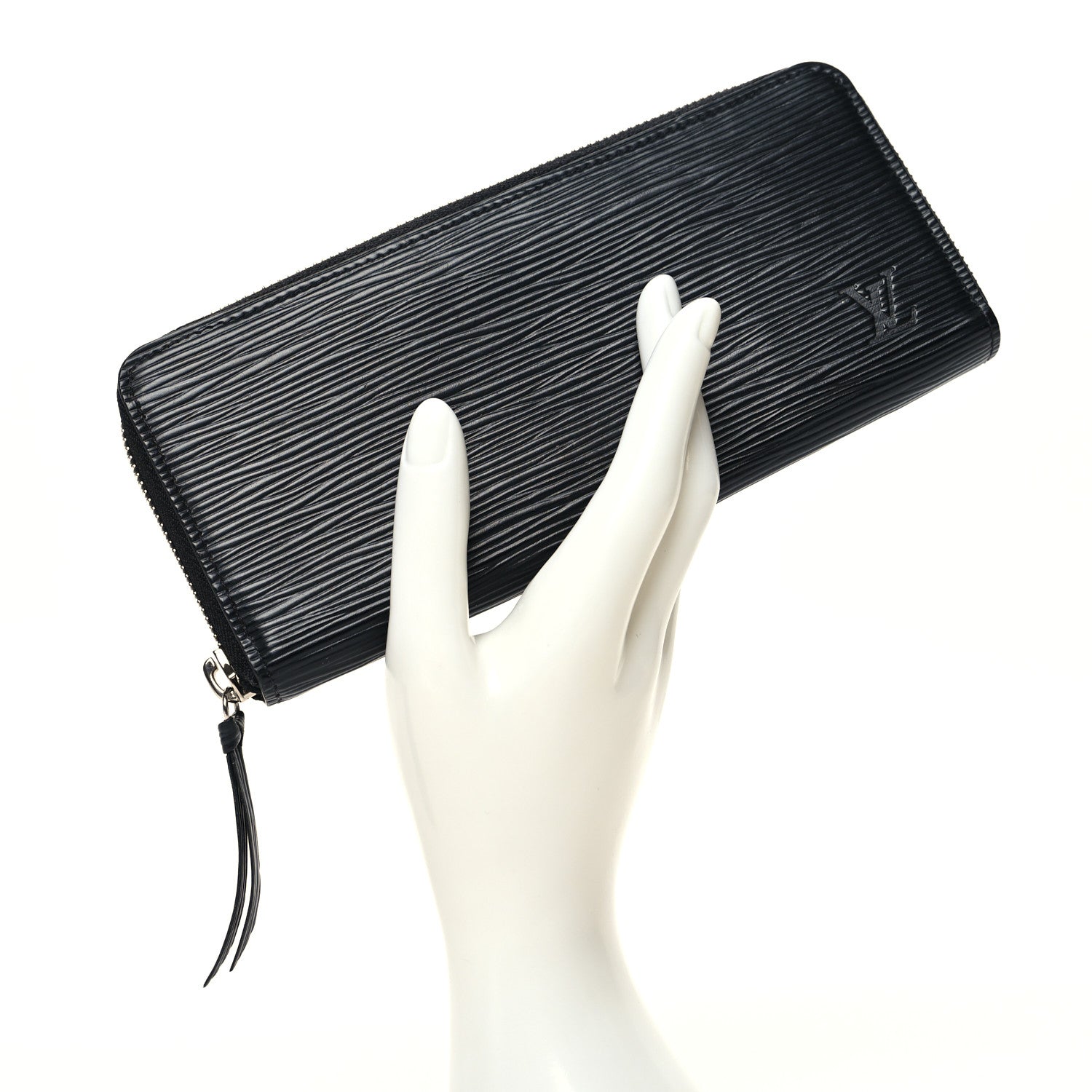 Louis Vuitton Epi Clemence Wallet Black 2 of 7