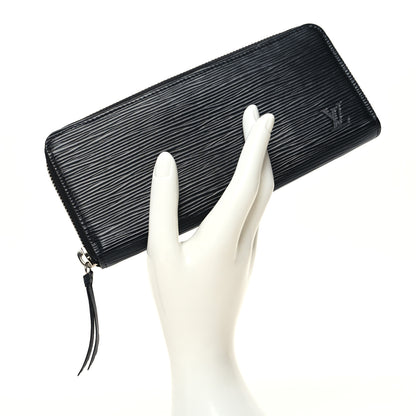 Louis Vuitton Epi Clemence Wallet Black 2 of 7
